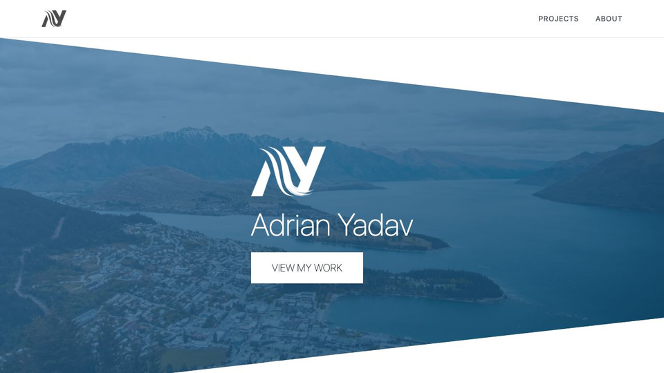 Adrian Yadav website homepage designed and built by LumenBlaze, Sydney web design agency
